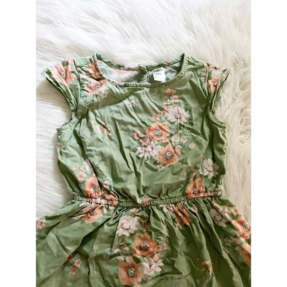 OshKosh B’gosh girls sleeveless floral dress sz5